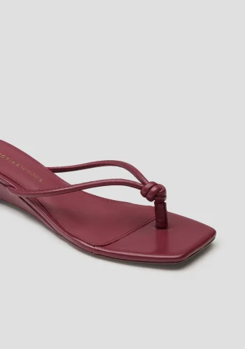 Viktoria & Woods Heels|V&W Icons>Athens Wedge CHERRY