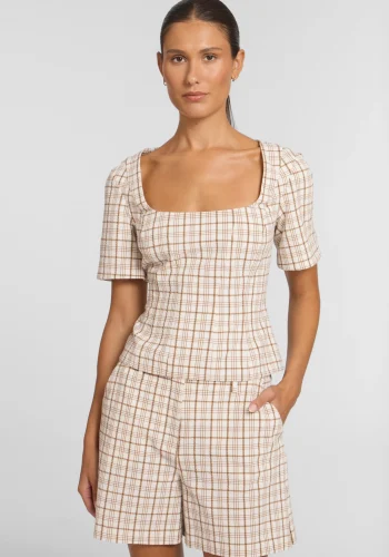 Viktoria & Woods Tops>Campus Top CIDER CHECK