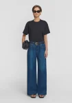 Viktoria & Woods Wide Leg|Mid Rise>Cyrus Jean BLUE CLASSIC WASH