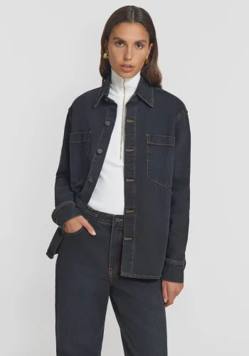 Viktoria & Woods Denim|Best Sellers>Interscope Shirt WASHED BLACK DENIM