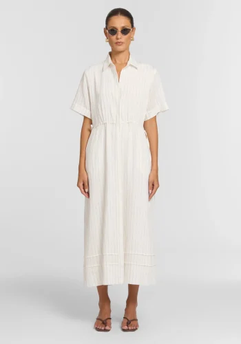 Viktoria & Woods Dresses>Laneway Shirt Dress LEGACY STRIPE
