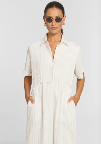 Viktoria & Woods Dresses>Laneway Shirt Dress LEGACY STRIPE