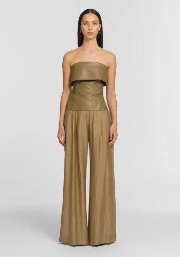 Viktoria & Woods Tops>Osprey Leather Top SAGE