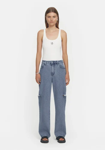 Viktoria & Woods Wide Leg|High Rise>PRINCE JEAN VINTAGE WASH