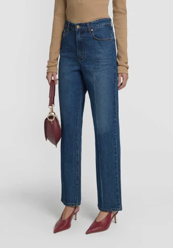 Viktoria & Woods Straight Leg|High Rise>Richie Jean BLUE CLASSIC WASH