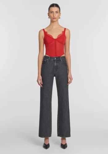 Viktoria & Woods Best Sellers>Salacious Bustier SUNSET RED