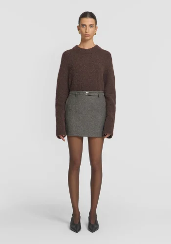 Viktoria & Woods Skirts|Best Sellers>Sterling Skirt PEBBLE BROWN