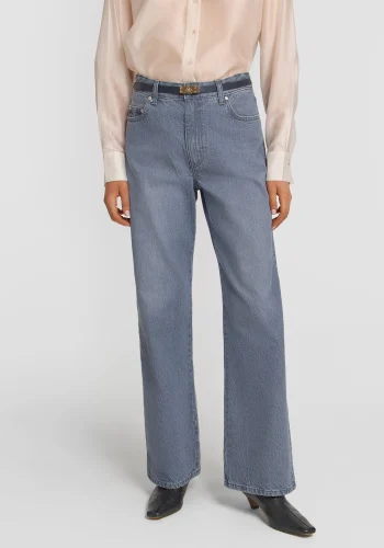 Viktoria & Woods Straight Leg|Mid Rise>Sting Jean ARGYLE GREY WASH