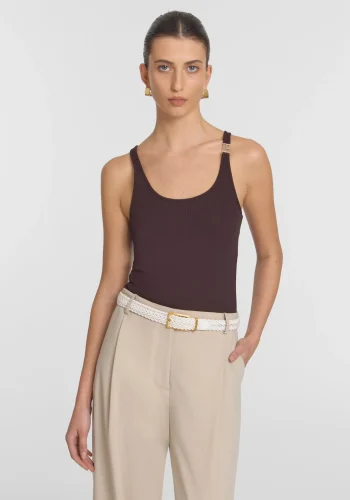 Viktoria & Woods Tanks & T-Shirts|V&W Icons>Victor Tank CHOCOLATE