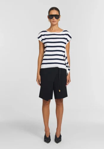 Viktoria & Woods Tops>Villain Top ROYAL BLUE STRIPE