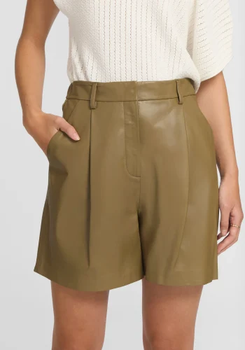 Viktoria & Woods Shorts|Pants>Vulture Leather Short SAGE