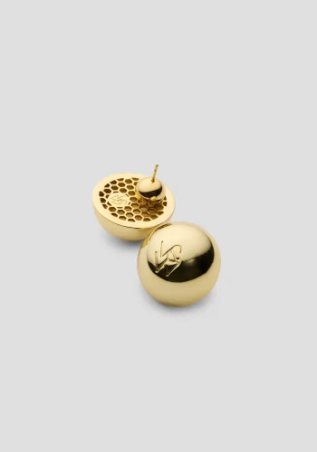 Viktoria & Woods Jewellery|V&W Icons>V&W Dome Earrings 16K GOLD