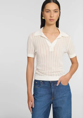 Viktoria & Woods Tops>Wisteria Polo IVORY