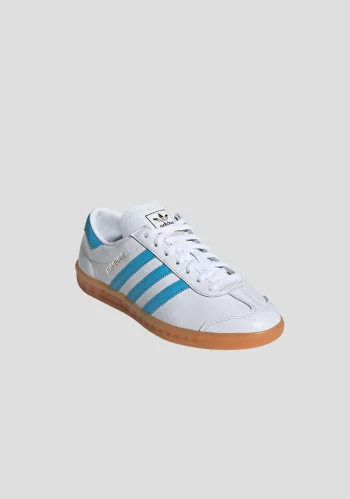 Viktoria & Woods Sneakers>Women's ADIDAS HAMBURG WHITE/SKY RUSH/GUM 2