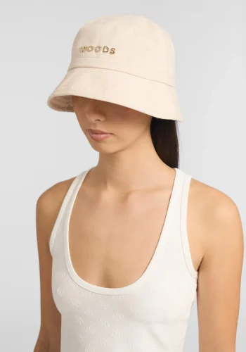 Viktoria & Woods Caps>Woods Metal Bucket Hat ECRU